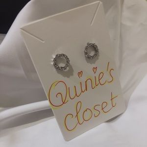 🤩 Diamond Circle Earrings